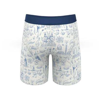 The Hot Cottontail | Easter Toile Ball Hammock® Boxer - Long Leg