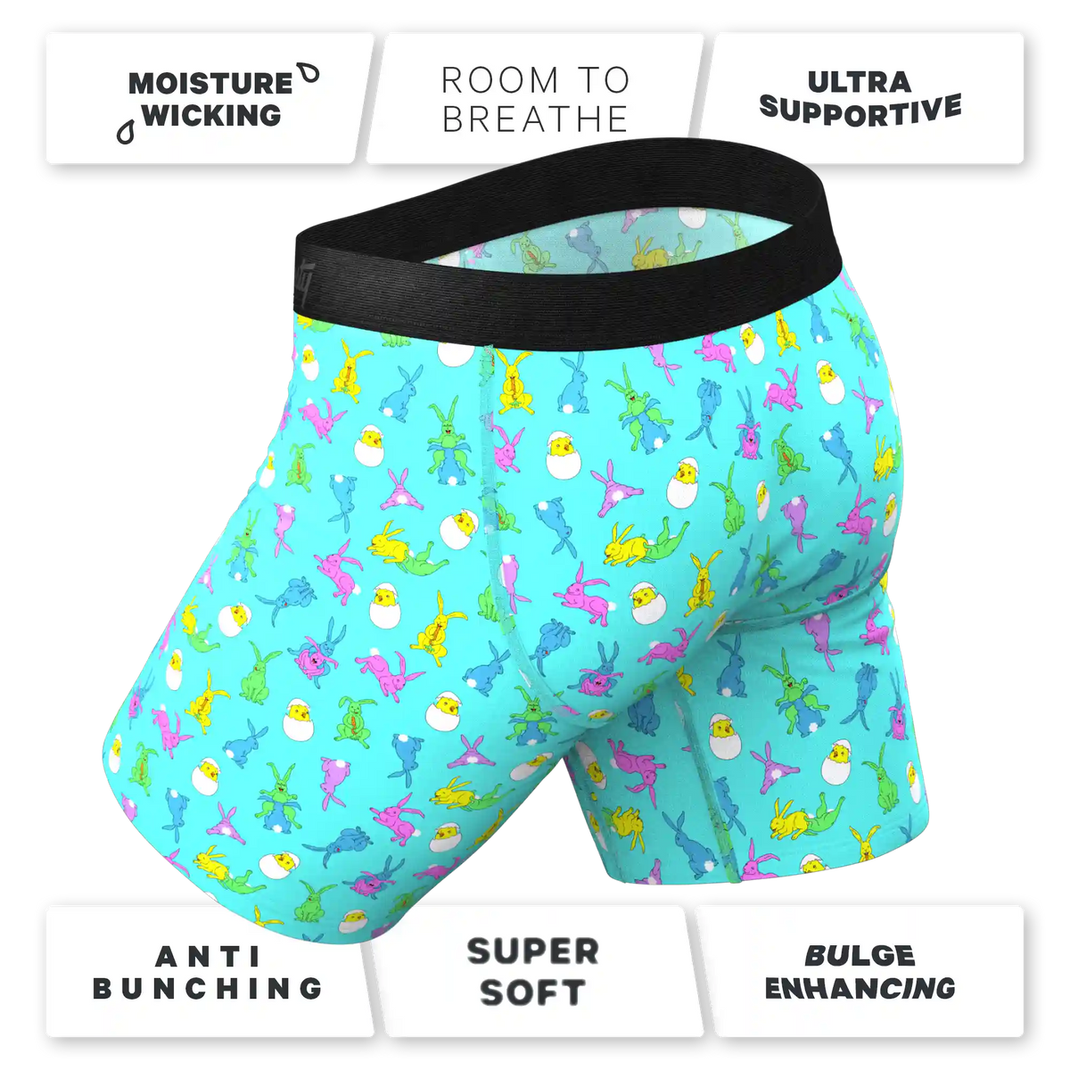 The Like Rabbits | Easter Animals Ball Hammock® Boxer - Long Leg