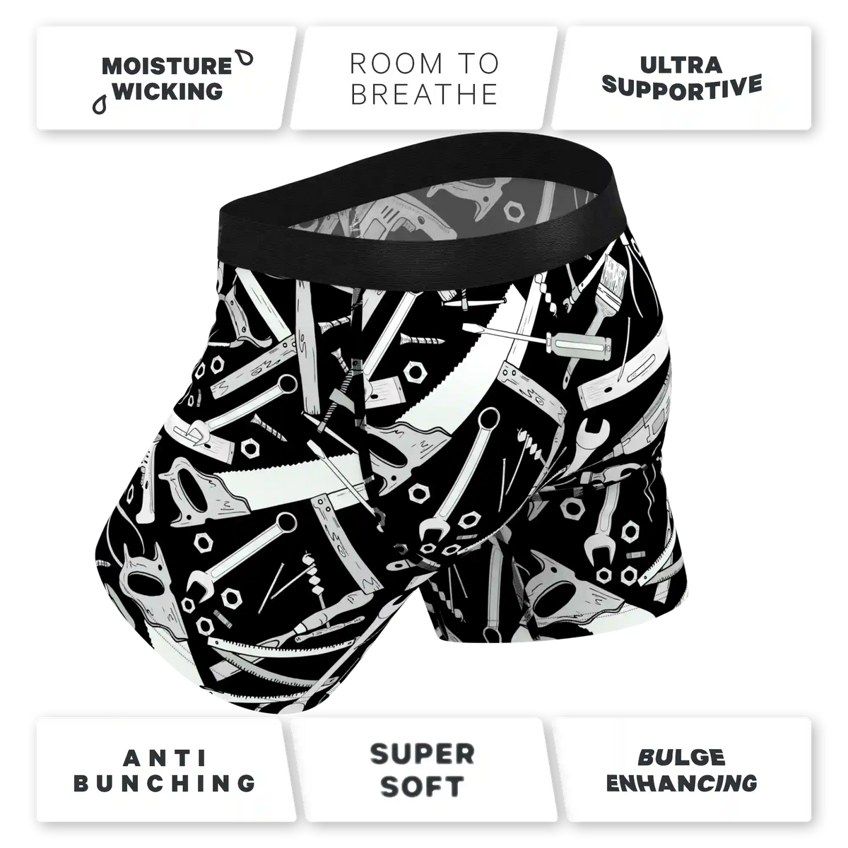 The Righty Tighty | Wrench Ball Hammock® Pouch Underwear With Fly