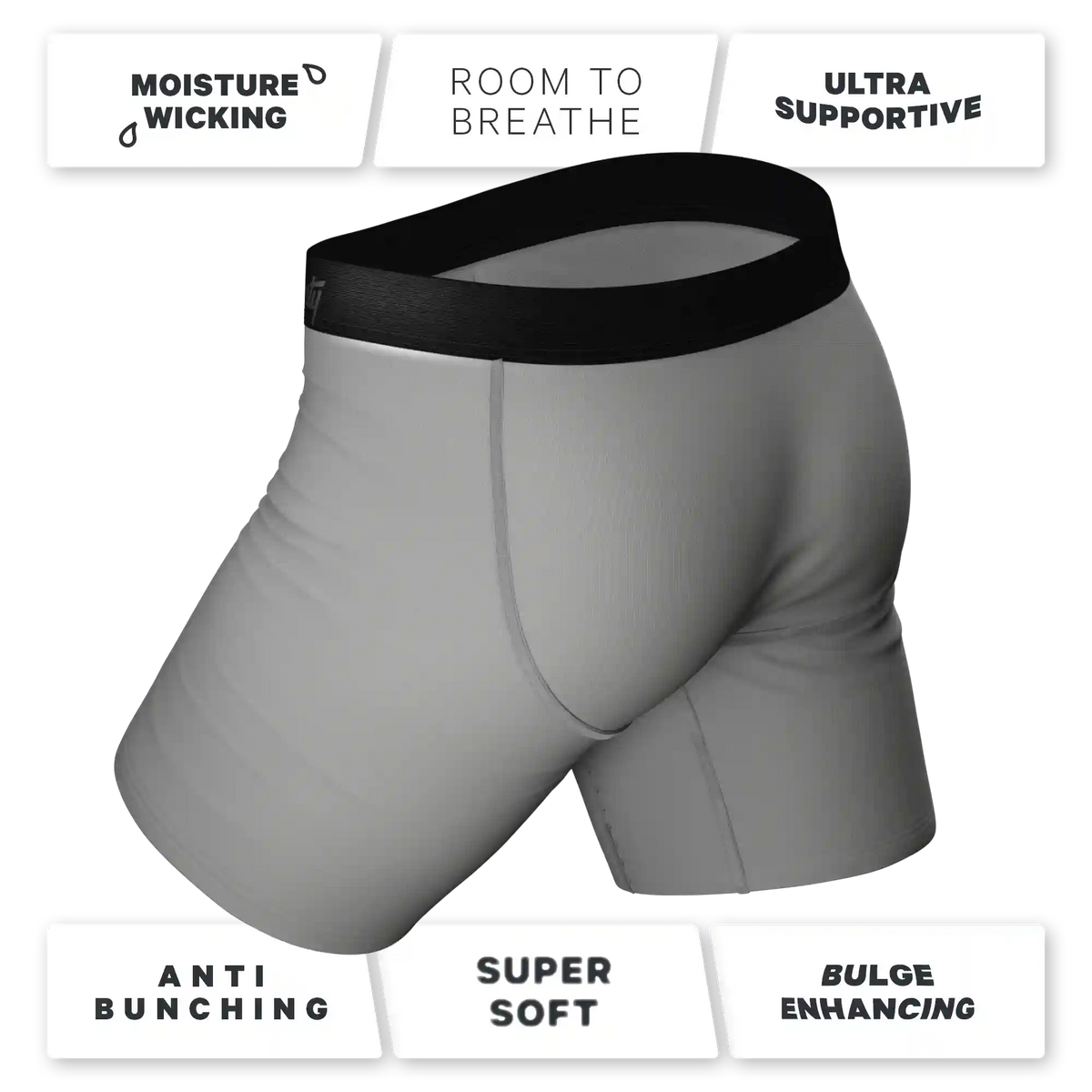 The 50 Shades | Grey Ball Hammock® Boxer - Long Leg