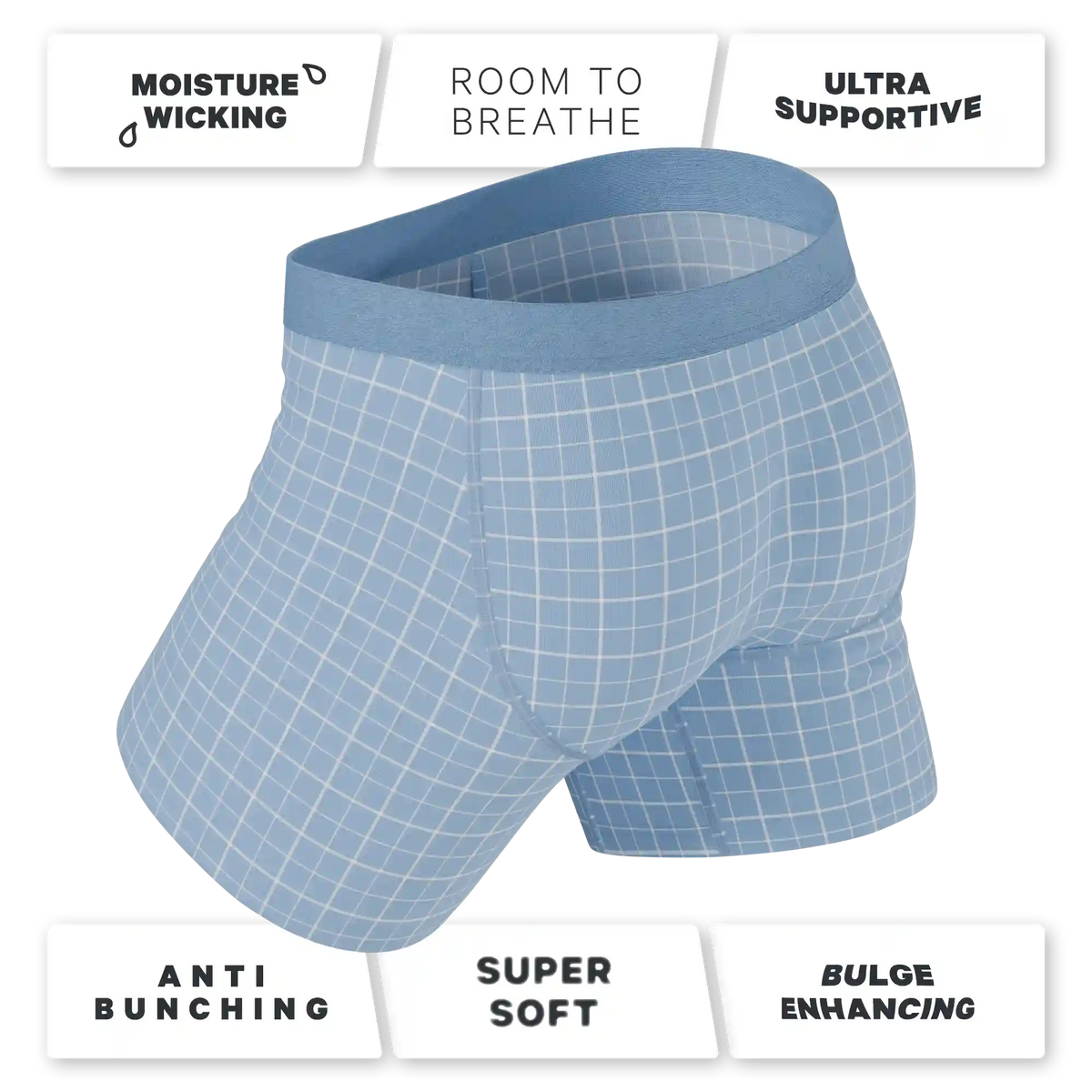 The Spick & Span | Window Pane Plaid Ball Hammock® Pouch Underwear