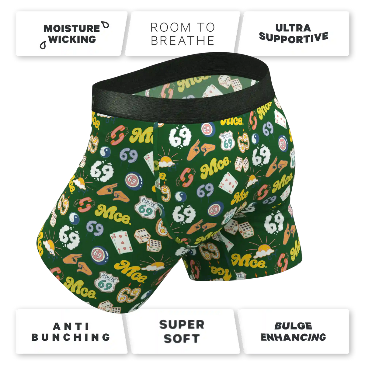 The Wine Dine & 69 | Route 69 Ball Hammock® Pouch Underwear