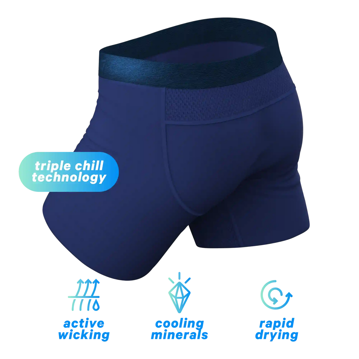 The Big Blue | Navy paradICE™ Cooling Ball Hammock® Underwear