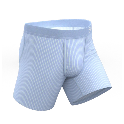 The Venus | Light Blue Stripe Ball Hammock® Pouch Underwear