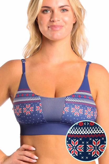The Zermatt | Fair Isle paradICE™ Boob Hammock™ Cooling Bralette