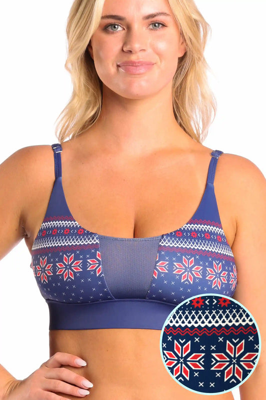 The Zermatt | Fair Isle paradICE™ Boob Hammock™ Cooling Bralette