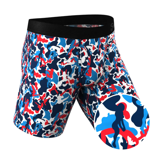 The Grand Finale | USA Camouflage Ball Hammock® Boxer - Long Leg