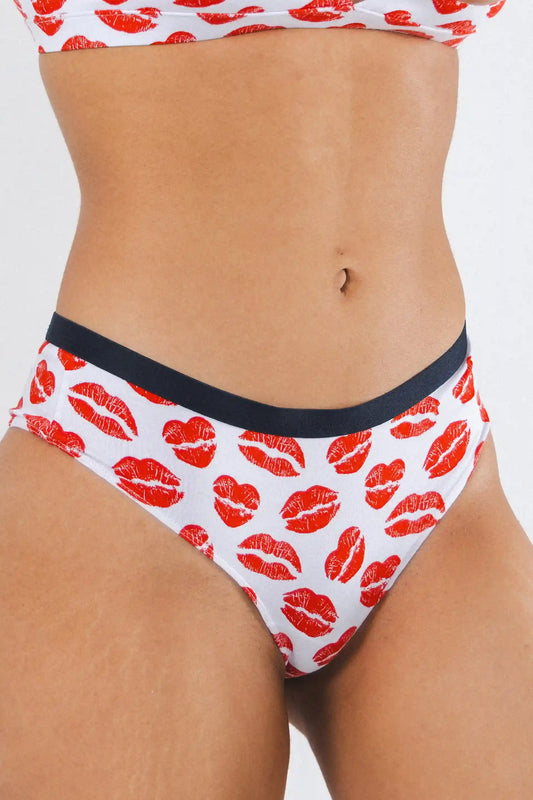 The Pucker Up | Lipstick Kiss Cheeky Underwear