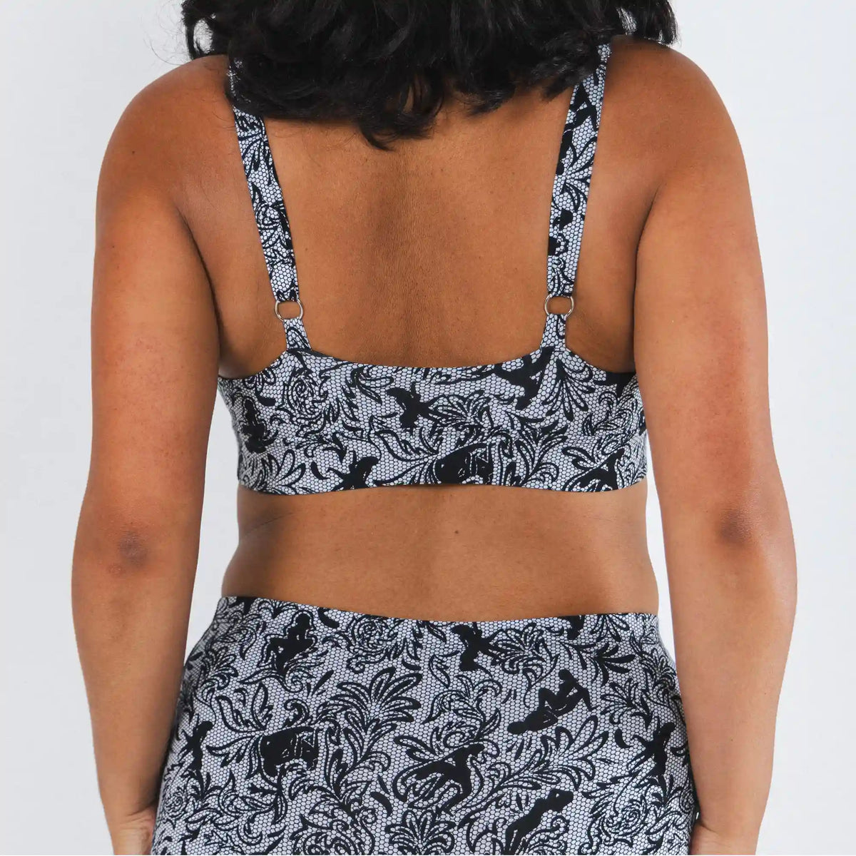 The Racy & Lacy | Provocative Lace Print Boob Hammock™ Plunge Bralette