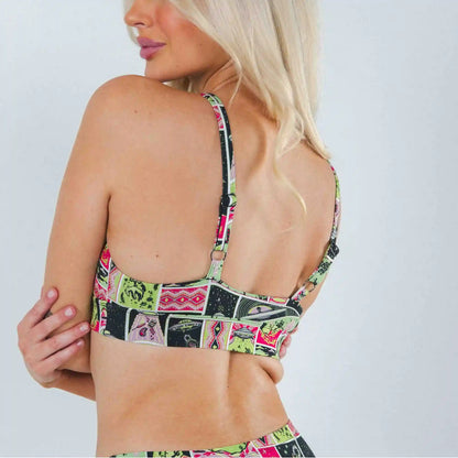 The Area 51 | Retro-Futuristic Alien Boob Hammock™ Plunge Bralette