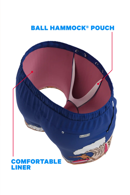 The Tidal Lager | Beer Surfer Ball Hammock® Pouch 8" Swim Trunks