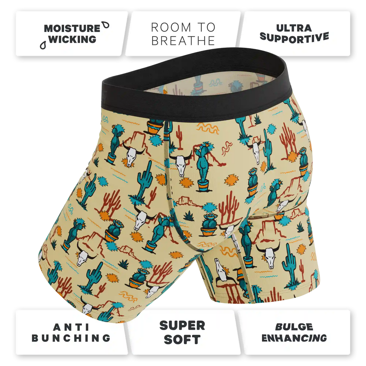The Mirage | Western Cactus Ball Hammock® Boxer - Long Leg