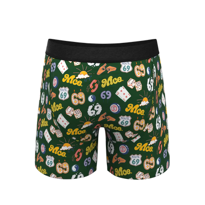 The Wine Dine & 69 | Route 69 Ball Hammock® Pouch Underwear With Fly