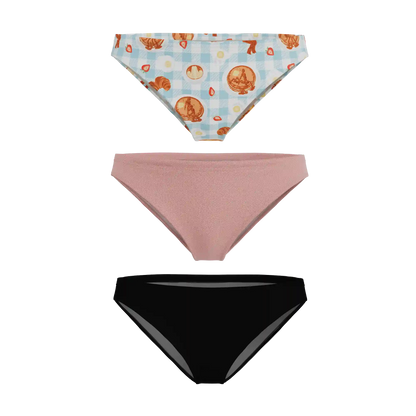 The Breakfast in Bed | Bikini Underwear 3 Pack