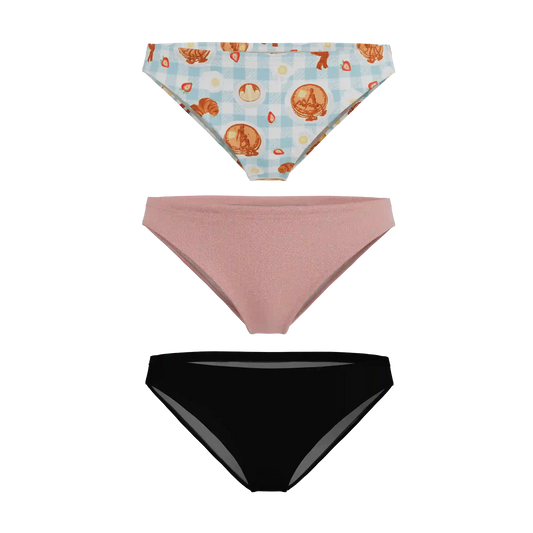 The Breakfast in Bed | Bikini Underwear 3 Pack