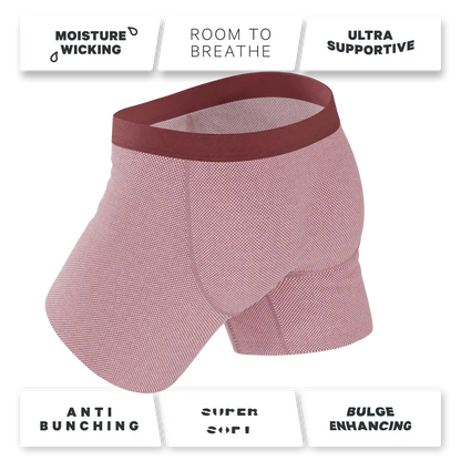 The Bell Pep | Red Chambray Ball Hammock® Pouch Underwear With Fly