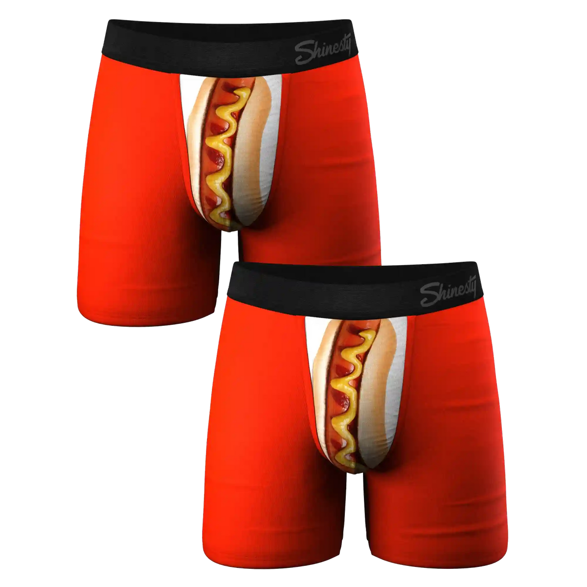 The Coney Islands | Hot Dog Ball Hammock® Boxer Couples Matching Underwear 2 Pack