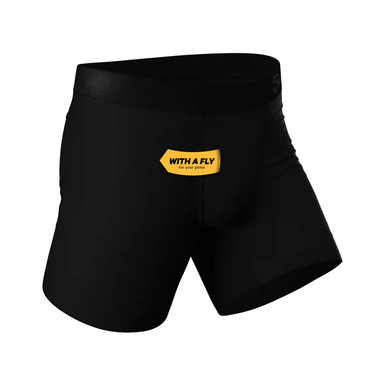 The Threat Level Midnight | Black Cooling Ball Hammock® Underwear With Fly 5 Pack