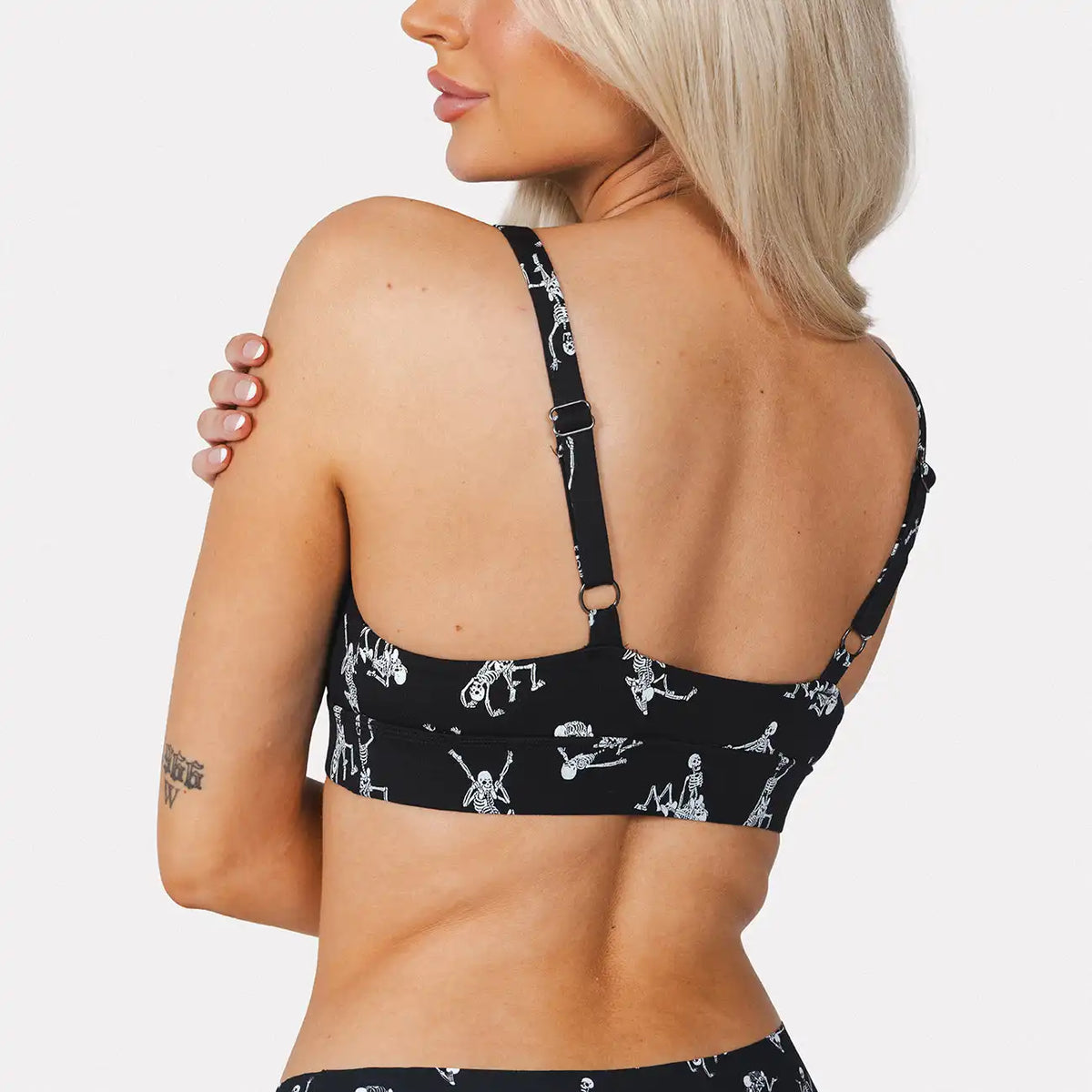 The Bare Back Bones | Glow In The Dark Skeletons Boob Hammock™ Plunge Bralette