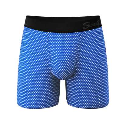 The Manhattan Man | Light Blue Stars Ball Hammock® Pouch Underwear