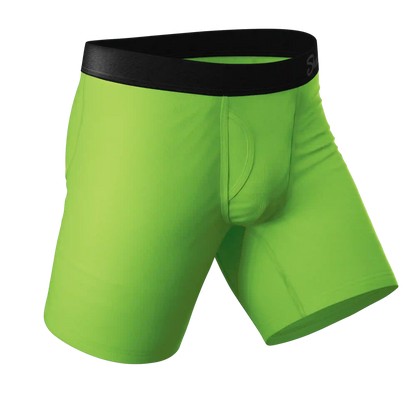 The Supernova | Bright Green Ball Hammock® Boxer - Long Leg