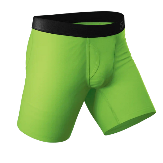 The Supernova | Bright Green Ball Hammock® Boxer - Long Leg