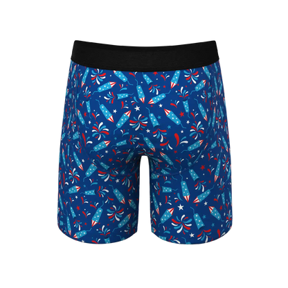 The Crotch Rocket | USA Firecracker Ball Hammock® Boxer - Long Leg