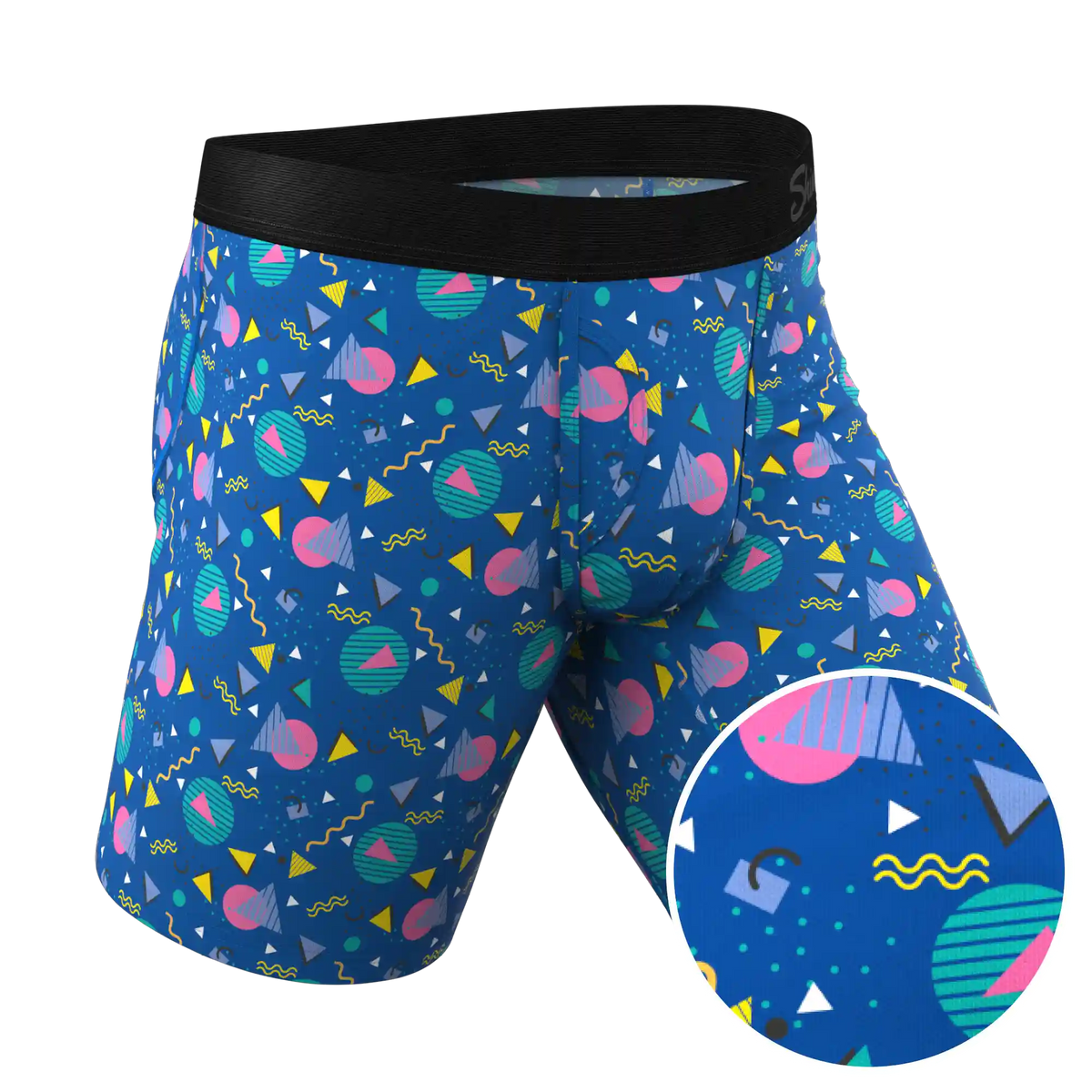 The Bus Stop | Retro Shapes Ball Hammock® Boxer - Long Leg
