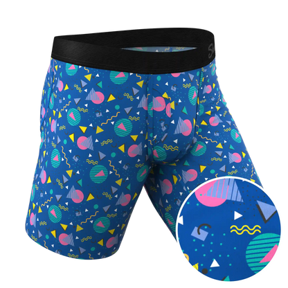 The Bus Stop | Retro Shapes Ball Hammock® Boxer - Long Leg