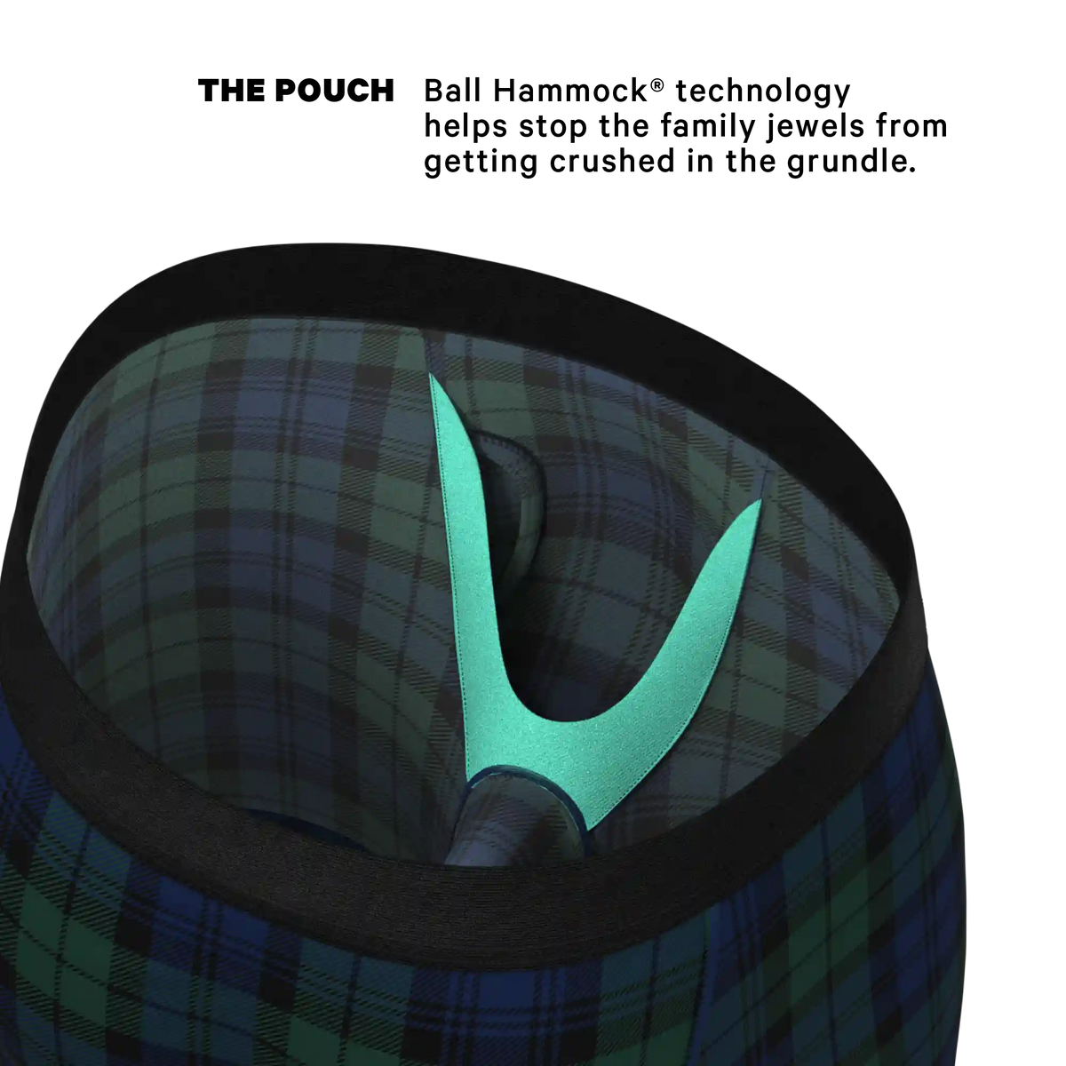 The Black Watch | Tartan Plaid Ball Hammock® Boxer - Long Leg