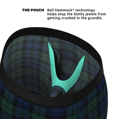 The Black Watch | Tartan Plaid Ball Hammock® Boxer - Long Leg