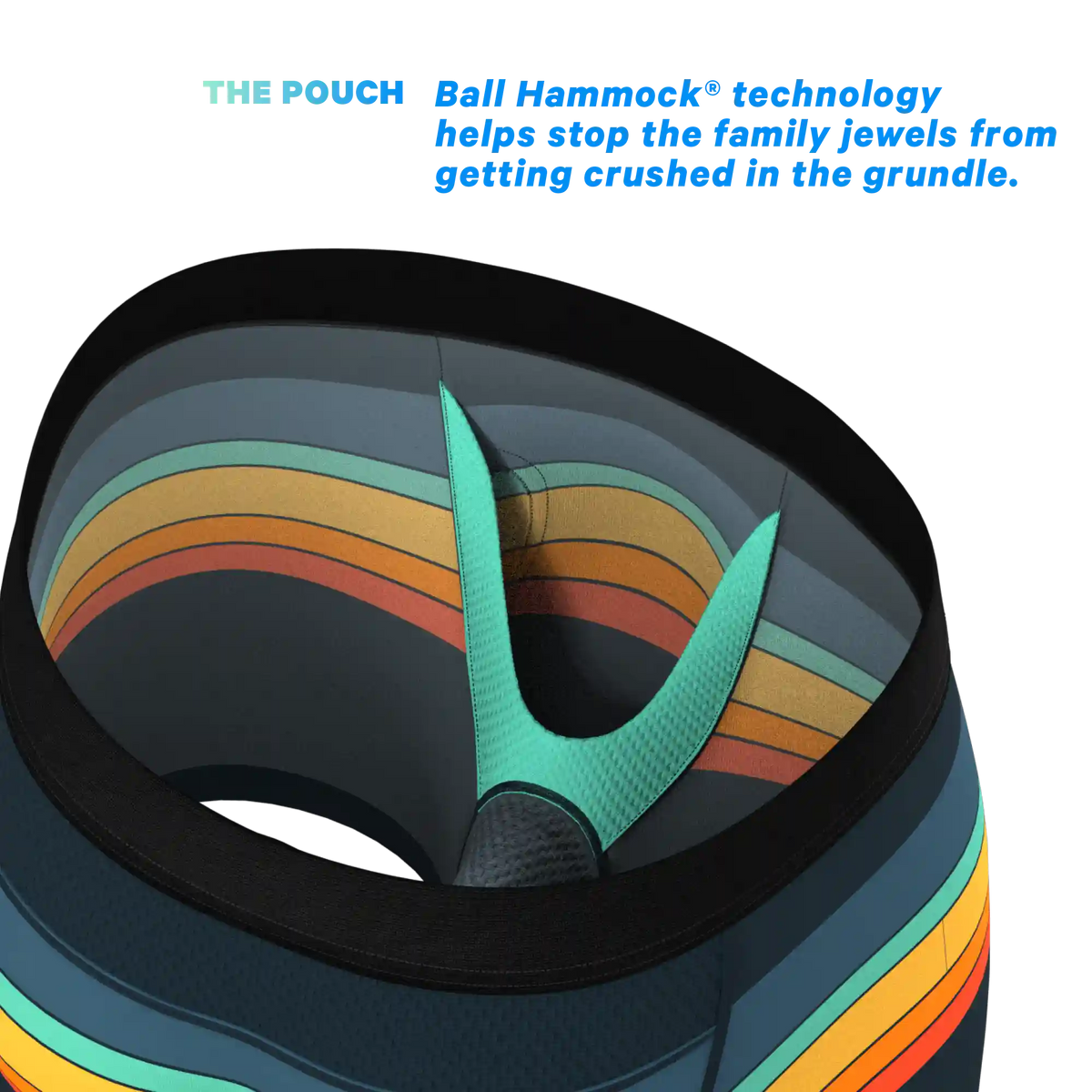 The Summer Solstice | Retro Stripes paradICE™ Cooling Ball Hammock® Underwear