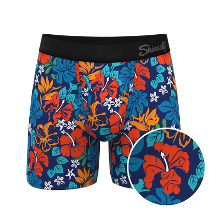 The Get Lei'd | Naughty Tropical Ball Hammock® Pouch Underwear With Fly
