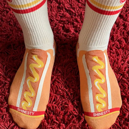 The Dog On Dog | Shinesty x Wienerschnitzel Heel Hammock™ Crew Socks