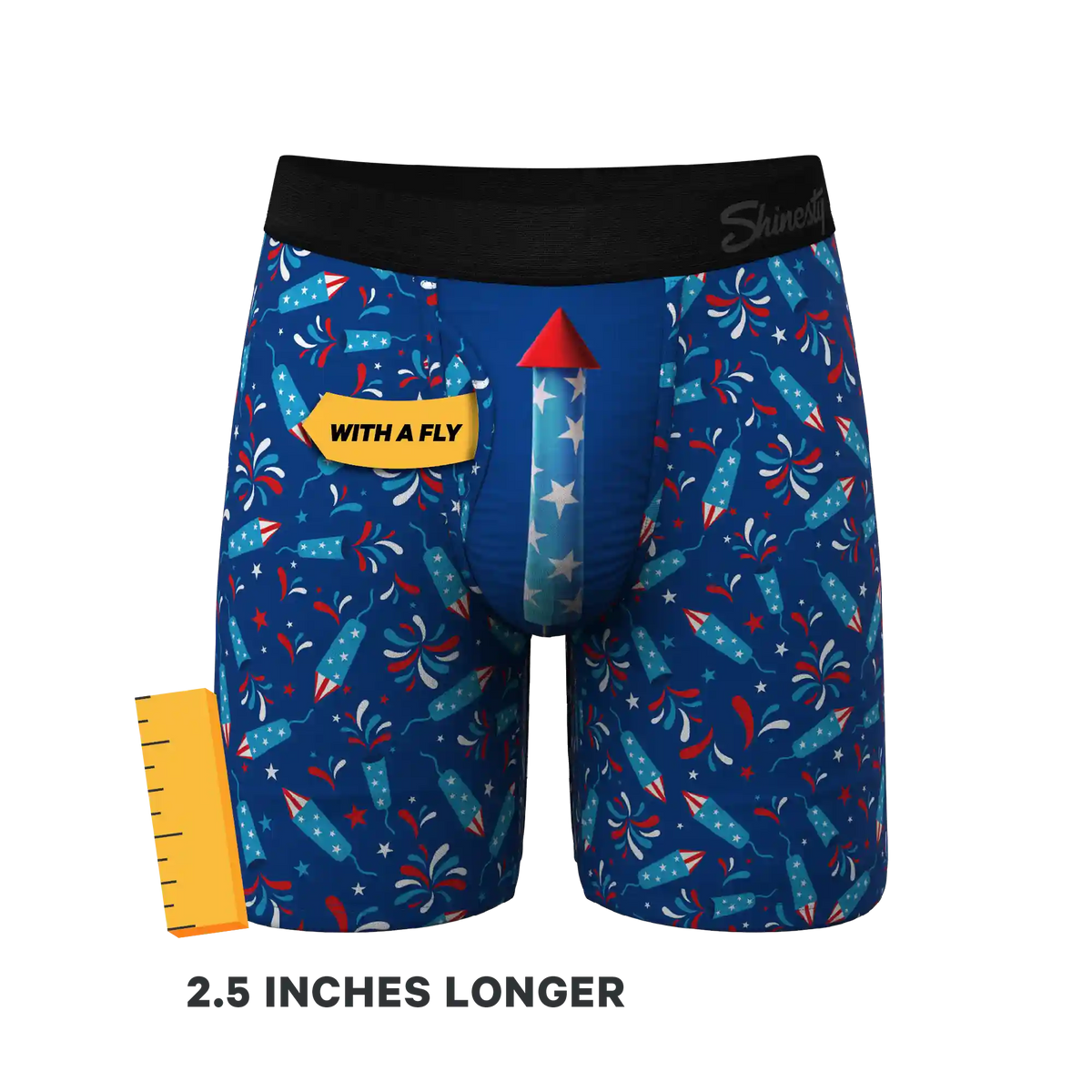 The Crotch Rocket | USA Firecracker Ball Hammock® Boxer - Long Leg
