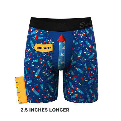 The Crotch Rocket | USA Firecracker Ball Hammock® Boxer - Long Leg