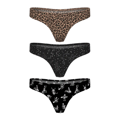 The Naughty Bests | MicroModal Thong 3 Pack