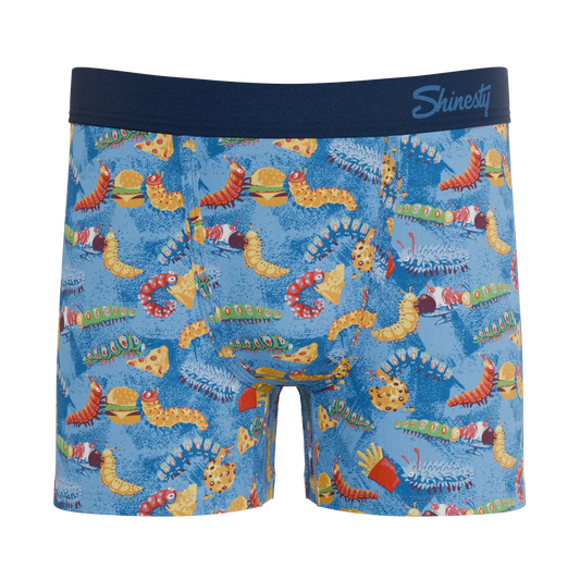 The Little Nibbles | Junk Food Caterpillars Youth Boxer Briefs