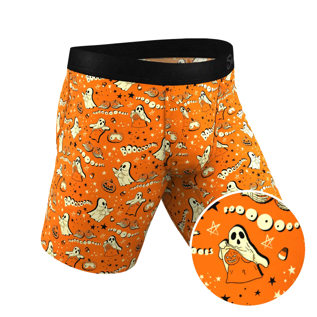 The Paranormal Entitty | Ghost Busts Ball Hammock® Boxer - Long Leg