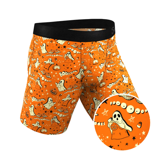 The Paranormal Entitty | Ghost Busts Ball Hammock® Boxer - Long Leg
