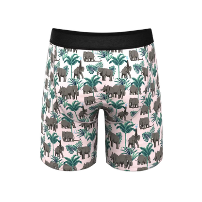 The Maximus | Tropical Elephant Ball Hammock® Boxer - Long Leg