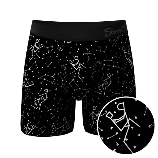 The Big Bang | Glow In The Dark Constellation Ball Hammock® Pouch Underwear With Fly