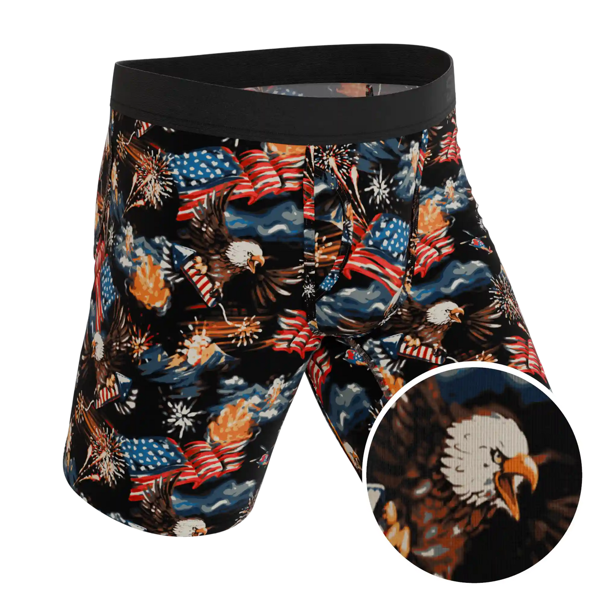 The Declaration | Americana Eagles Ball Hammock® Boxer - Long Leg