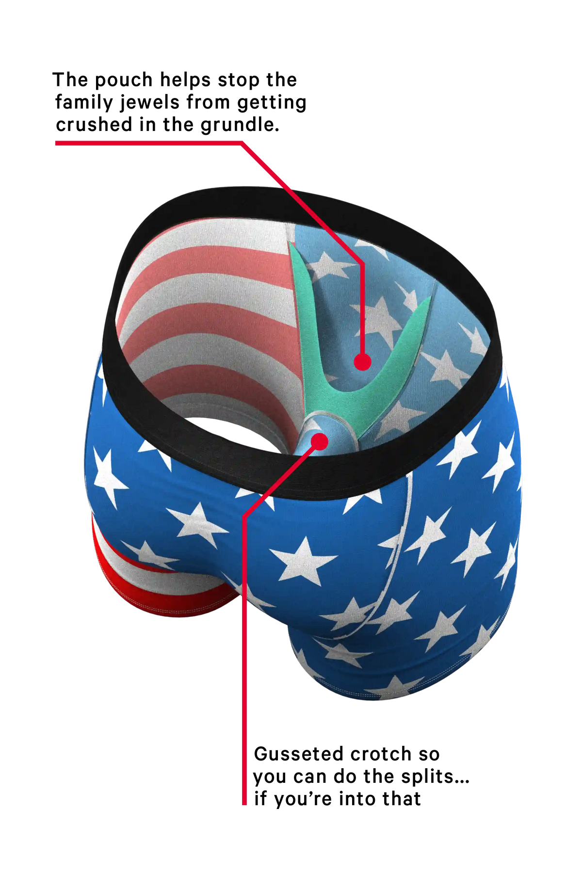 Let Freedom Ring | The Mascot Cheeky Undies, Bralette and Ball Hammock® Boxer Pack