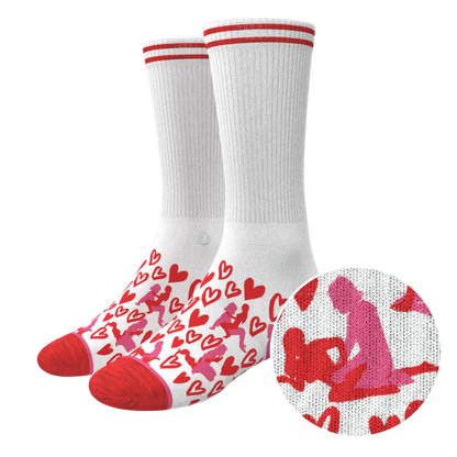 The Hot-Blooded Handbook | Valentine's Day Heel Hammock™ Crew Socks