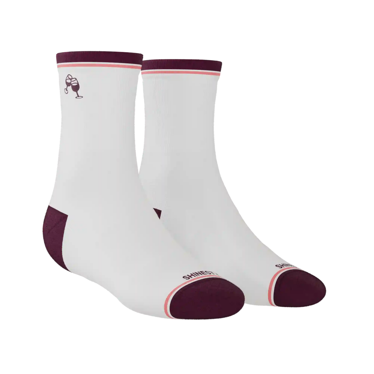 The Grape Juice | Red Wine Heel Hammock™ Quarter Crew Socks