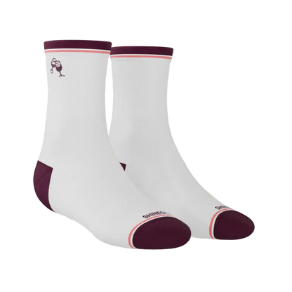 The Grape Juice | Red Wine Heel Hammock™ Quarter Crew Socks