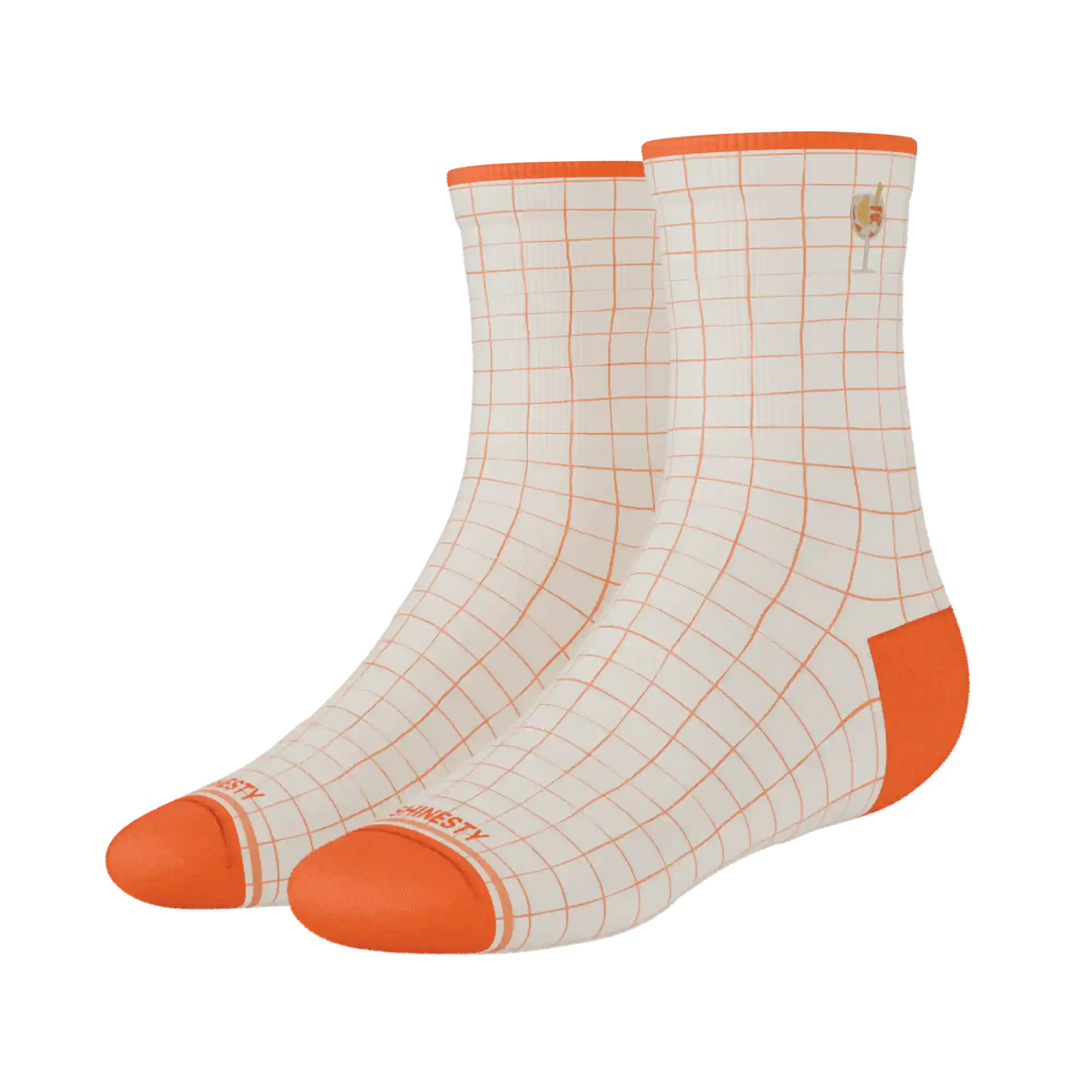 The Aperolaholic | Spritz Heel Hammock™ Quarter Crew Socks