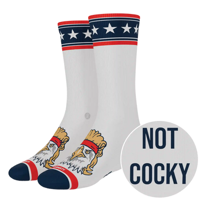 The Free Bird | USA Eagle Heel Hammock™ Crew Socks