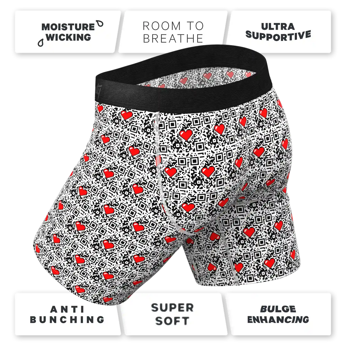 The Scan Me | QR Code Ball Hammock® Boxer - Long Leg